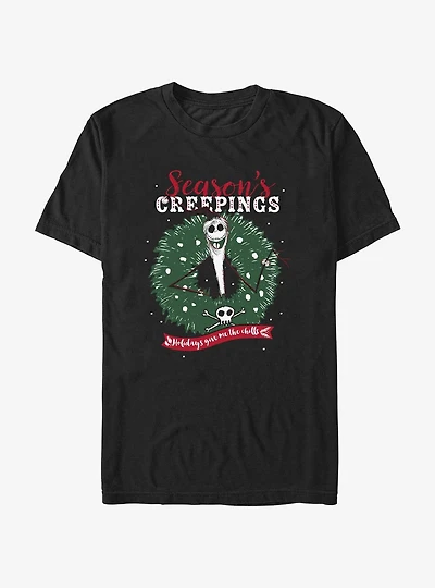 The Nightmare Before Christmas Jack Season's Creepings Wreath T-Shirt