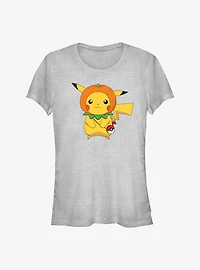 Pokemon Pikachu Pumpkin Hat Girls T-Shirt