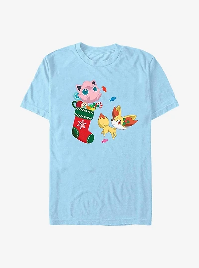 Pokemon Jiggly Puff and Fennekin Gift Stocking T-Shirt