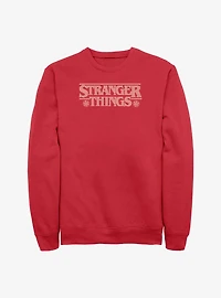 Stranger Things Knitted Logo Sweatshirt