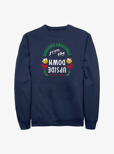 Stranger Things Season's Greetings From The Upside Down Sweatshirt