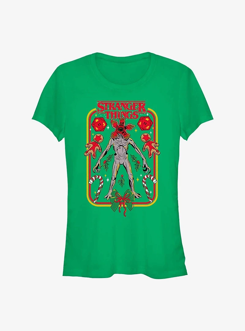 Stranger Things Demogorgon Holiday Girls T-Shirt