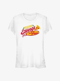 Stranger Things Season's Eatings Surfer Boy Pizza Girls T-Shirt