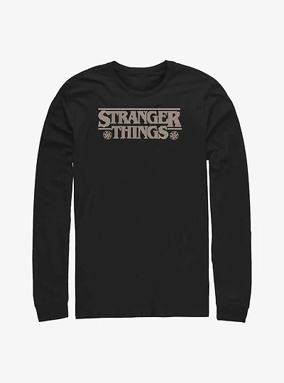 Stranger Things Knitted Logo Long-Sleeve T-Shirt