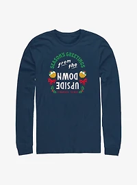 Stranger Things Season's Greetings From The Upside Down Long-Sleeve T-Shirt