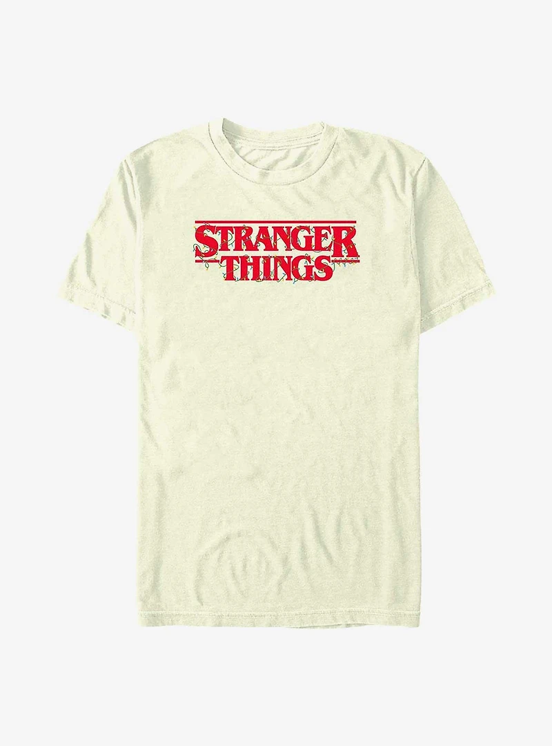 Stranger Things Christmas Lights Logo T-Shirt