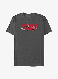 Stranger Things Christmas Scene Logo T-Shirt