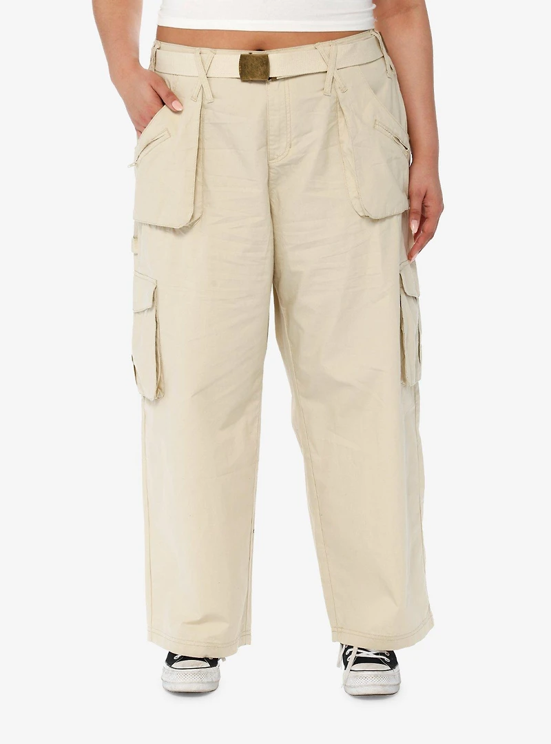 Sand Cargo Work Pants Plus Size