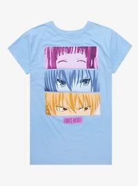 Fruits Basket Trio Eyes Panel Girls T-Shirt