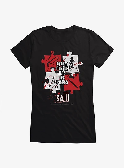 Saw Puzzle Pieces Girls T-Shirt