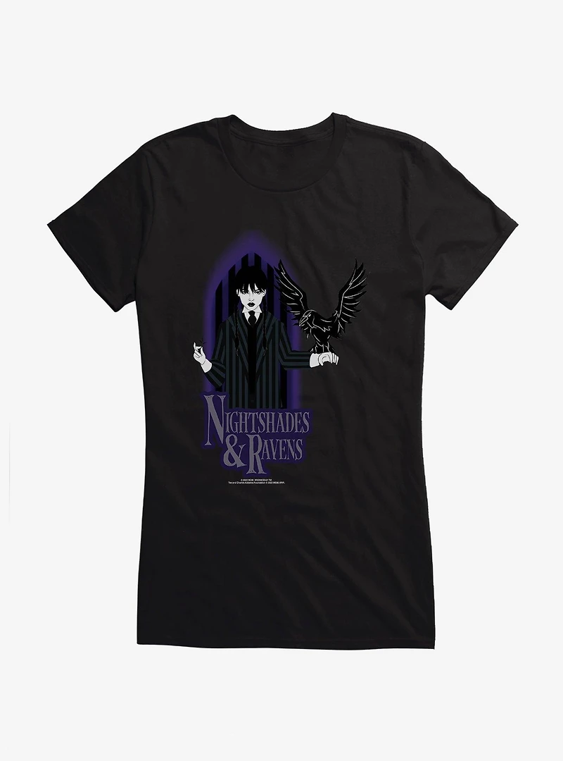 Wednesday Raven Girls T-Shirt