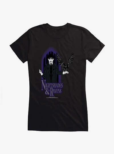 Wednesday Raven Girls T-Shirt