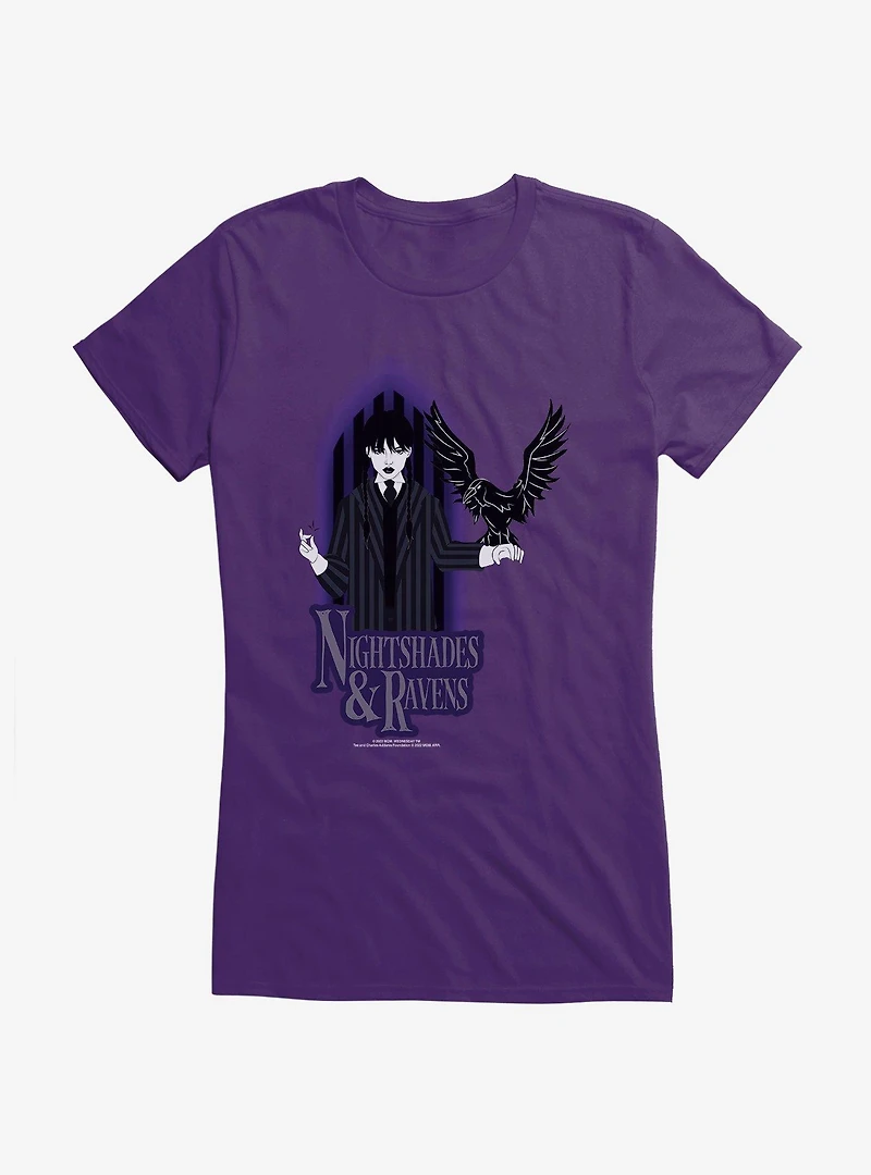 Wednesday Raven Girls T-Shirt