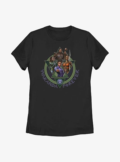 Marvel Black Panther: Wakanda Forever Squad Womens T-Shirt