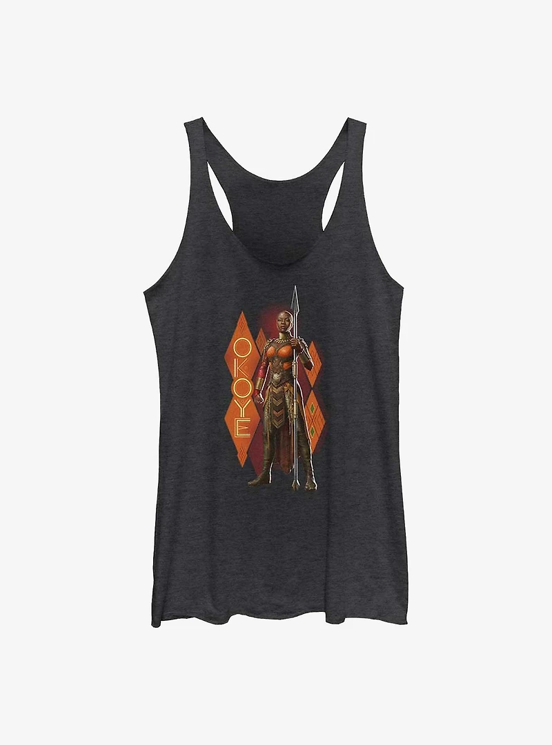 Marvel Black Panther: Wakanda Forever Okoye Pattern Womens Tank Top