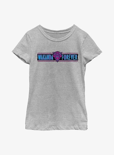 Marvel Black Panther: Wakanda Forever Banner Youth Girls T-Shirt