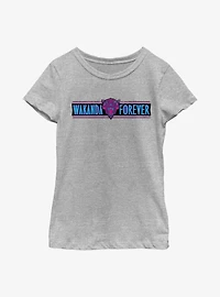 Marvel Black Panther: Wakanda Forever Banner Youth Girls T-Shirt