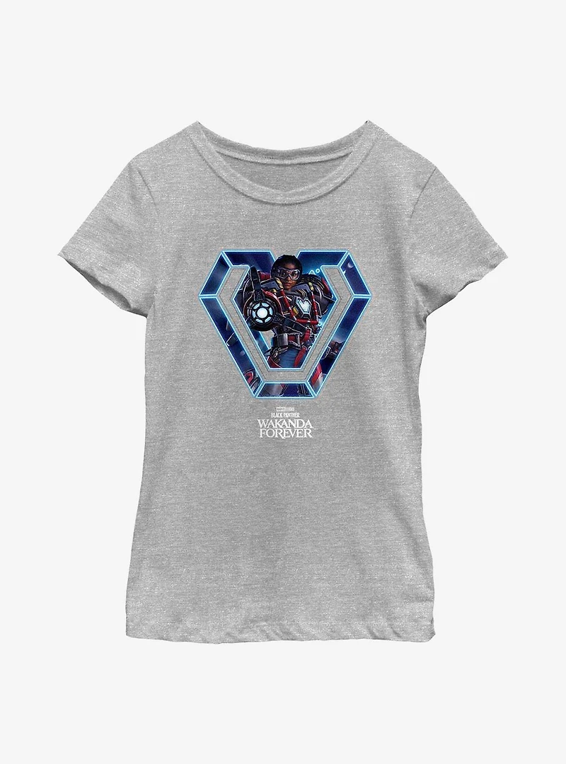 Marvel Black Panther: Wakanda Forever Ironheart Hero Stance Youth Girls T-Shirt