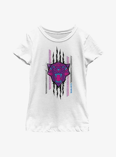 Marvel Black Panther: Wakanda Forever Panther Scratch Youth Girls T-Shirt