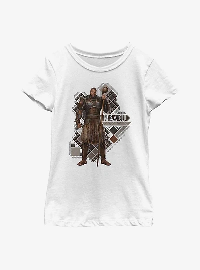 Marvel Black Panther: Wakanda Forever Mbaku Pattern Youth Girls T-Shirt