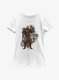 Marvel Black Panther: Wakanda Forever Mbaku Pattern Youth Girls T-Shirt