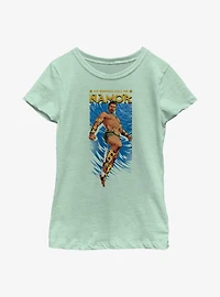Marvel Black Panther: Wakanda Forever Namor Entrance Youth Girls T-Shirt