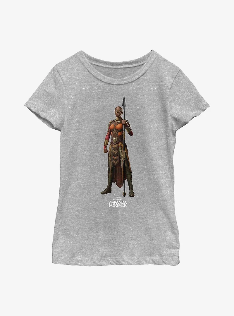Marvel Black Panther: Wakanda Forever Okoye Simple Youth Girls T-Shirt