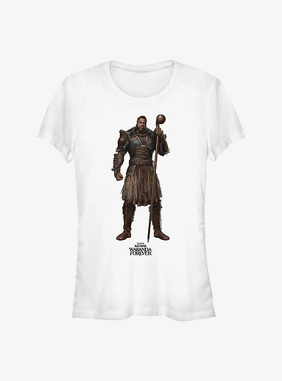 Marvel Black Panther: Wakanda Forever M'Baku Action Pose Girls T-Shirt