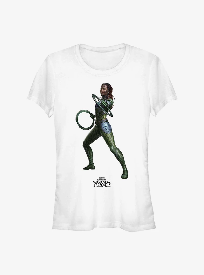 Marvel Black Panther: Wakanda Forever Nakia Action Pose Girls T-Shirt