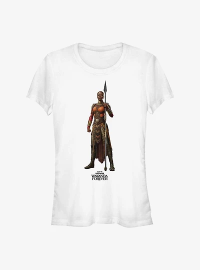 Marvel Black Panther: Wakanda Forever Okoye Action Pose Girls T-Shirt
