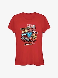 Marvel Black Panther: Wakanda Forever Badge Collage Girls T-Shirt