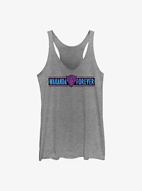 Marvel Black Panther: Wakanda Forever Roaring Panther Logo Girls Tank
