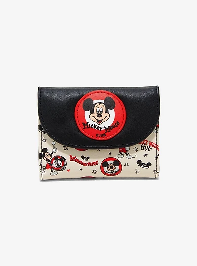 Her Universe Disney100 Mickey Mouse Club Vintage Mini Flap Wallet