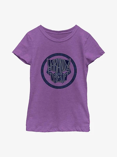 Marvel Black Panther: Wakanda Forever Sigil Graffiti Youth Girls T-Shirt