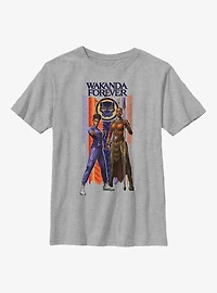 Marvel Black Panther: Wakanda Forever Shuri Okoye Banner Youth T-Shirt