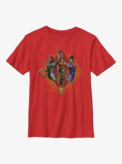 Marvel Black Panther: Wakanda Forever Trio Youth T-Shirt