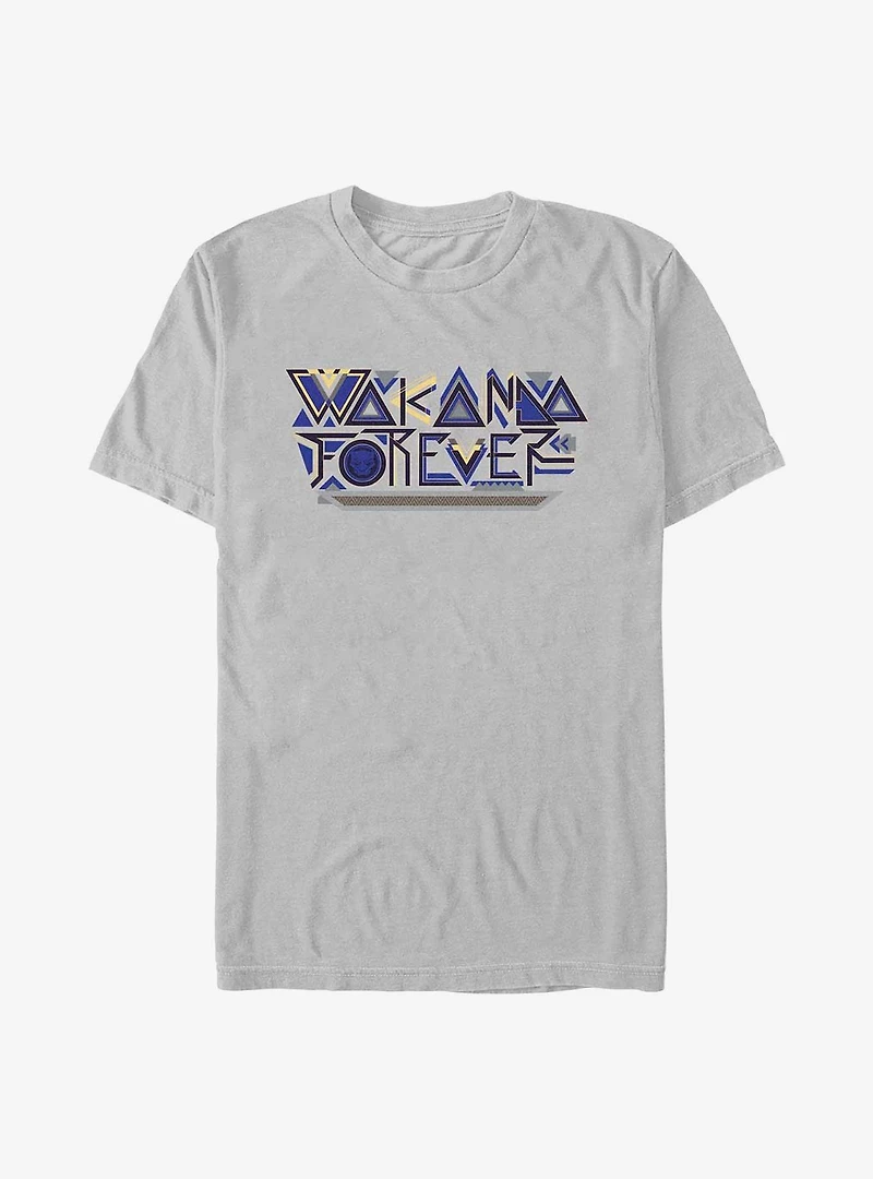 Marvel Black Panther: Wakanda Forever Geometric Logo T-Shirt