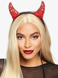 Sequin Devil Horns