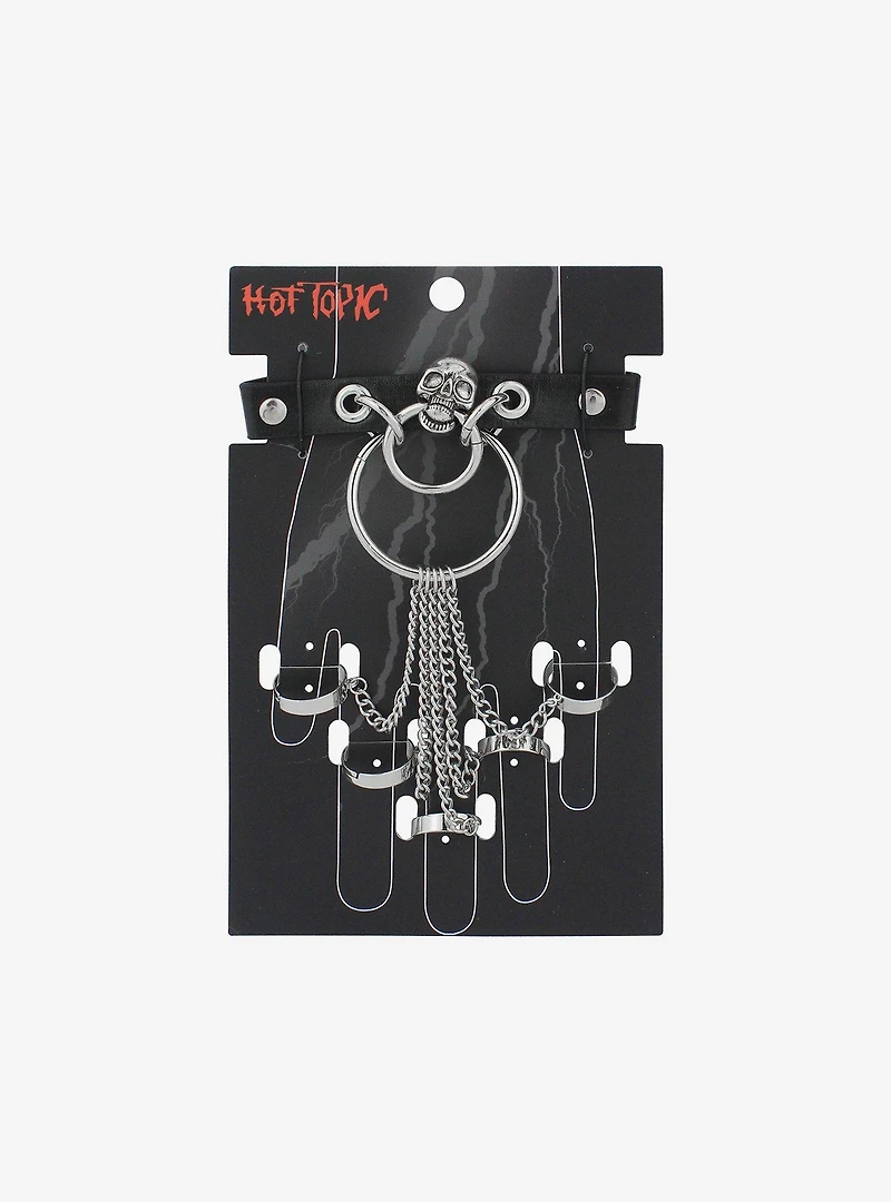 Skull Hardware Hand Ring Bracelet