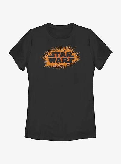Star Wars Halloween Logo Womens T-Shirt