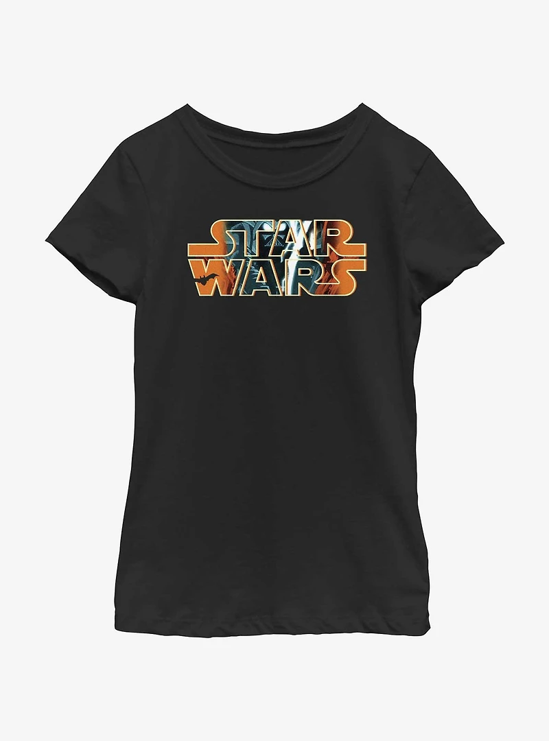 Star Wars Halloween Composition Logo Youth Girls T-Shirt