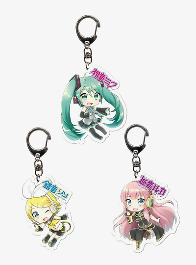 Hatsune Miku and Kagamine Rin Keychain Set