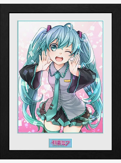Hatsune Miku Wink Framed Poster