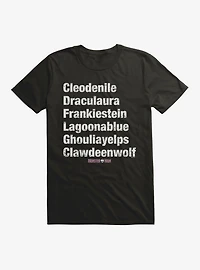 Monster High Names T-Shirt