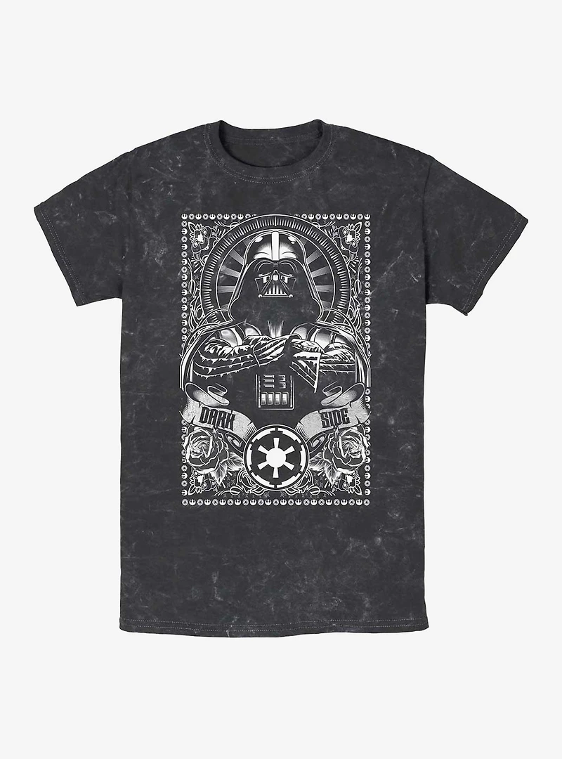 Star Wars Vader Dark Side Mineral Wash T-Shirt