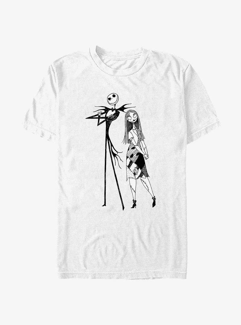 Disney The Nightmare Before Christmas Jack And Sally Stance T-Shirt