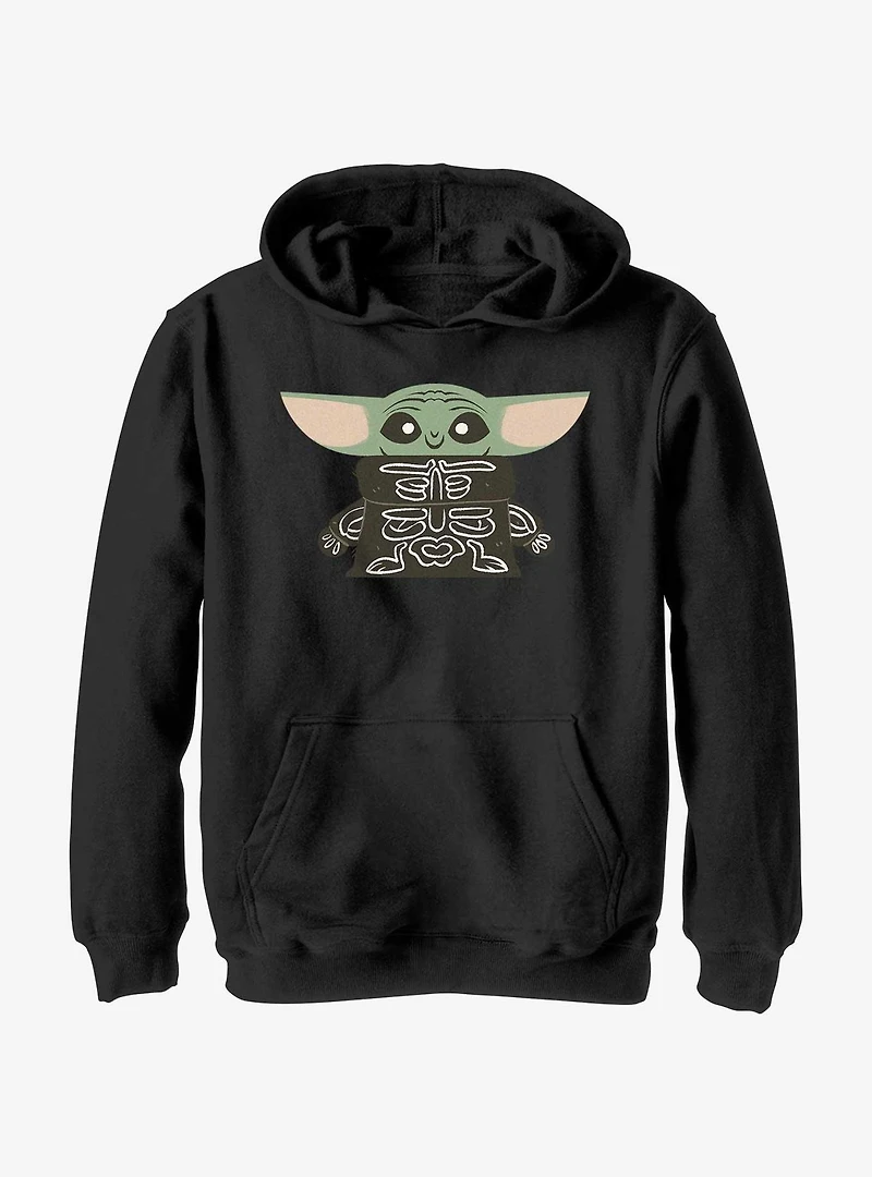 Star Wars The Mandalorian Skeleton Child Youth Hoodie