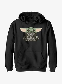 Star Wars The Mandalorian Skeleton Child Youth Hoodie