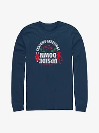 Stranger Things Season's Greetings From The Upside Down Long-Sleeve T-Shirt