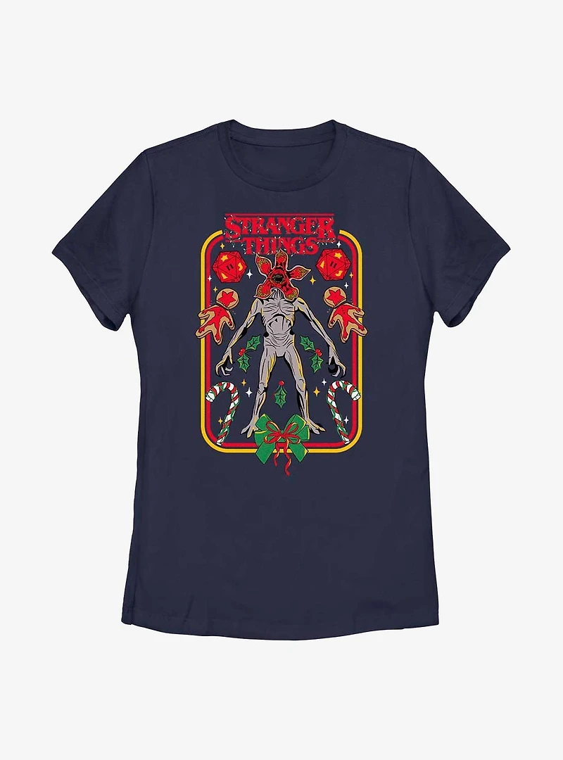 Stranger Things Demogorgon Holiday Womens T-Shirt